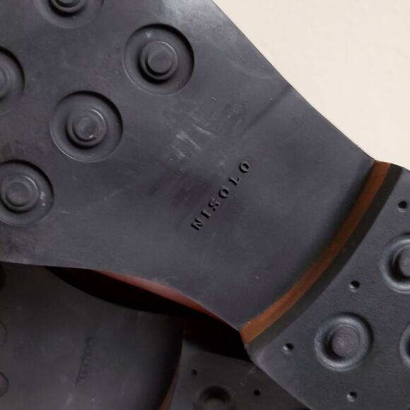 NISOLO Carmen Chelsea Cognac Leather Ankle Boots Ankle Booties Sz 11 - Picture 14 of 14